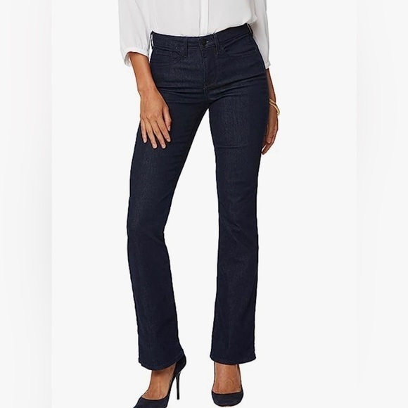 NYDJ Denim - NYDJ Barbara Slim Bootcut Rinse Blue Lift Tuck Technology Size 14